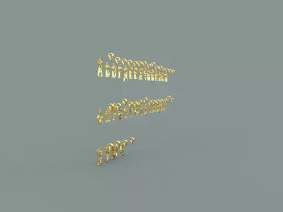 angels and the Russian alphabet 3D print model