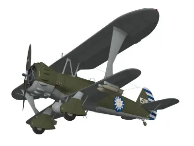 Henschel Hs123 3D model buy