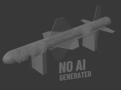 Missile 3D model purchase