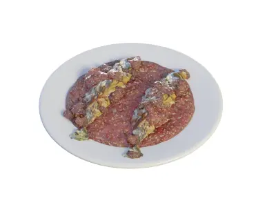 3D Food Fish Balado With Rig 3D model