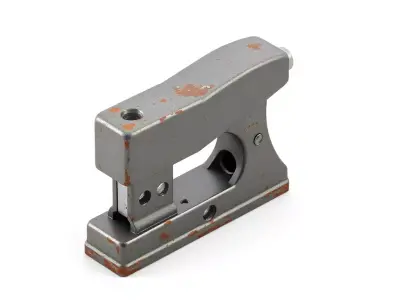 Industrial Stapler Old Worn Metal Low-poly 3D model