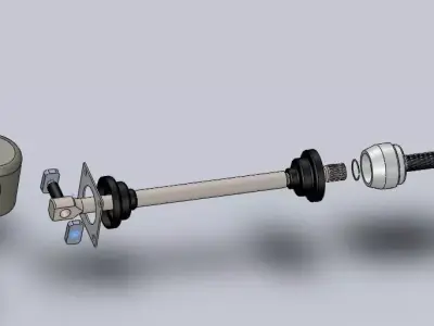 Manual Transmission for ATV Free 3D model