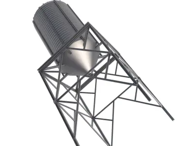 Grain Silo 3D model purchase