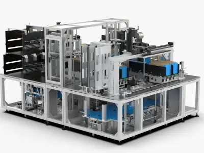 Automatic Carton Packing Machine 3D model