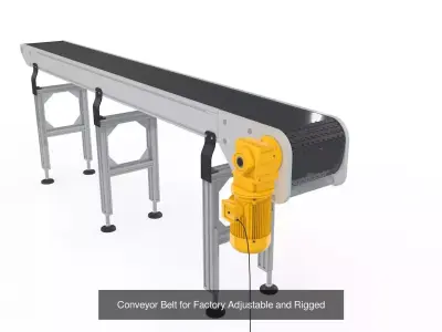 Factory Production Conveyors 3D Model Pack