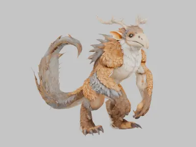 Forest Guardian 3D Model Low-poly 3D model purchase