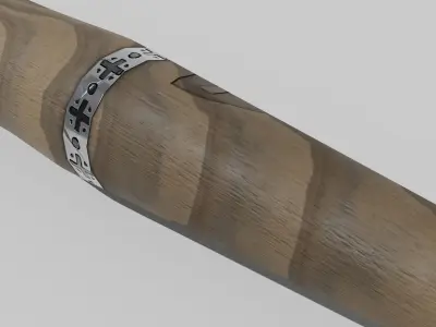 OB 00 30 vampire hunter stake Low-poly 3D model