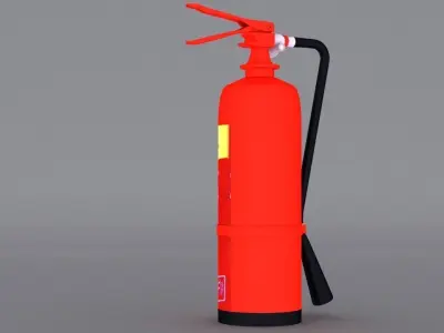 Fire Extinguisher Low-poly 3D model