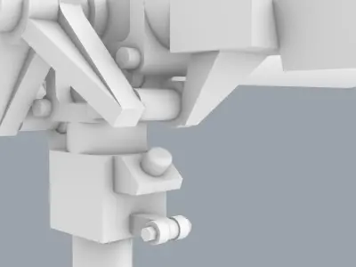Sea King Wessex Tail Rotor Low-poly 3D model
