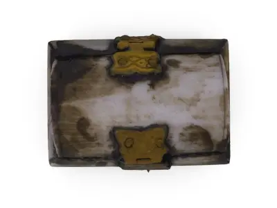 Mini Chest 02 - Low and High Poly versions Low-poly 3D model