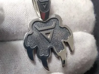 Veles print pendant with celtic design 3D model