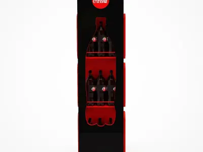 coca-cola display stand 3D model