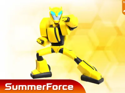 Bumblebee - Transformers  Animated 3D model