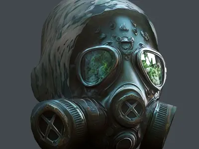 Helmet 3d model military combat Military Low-poly Low-poly 3D model 16