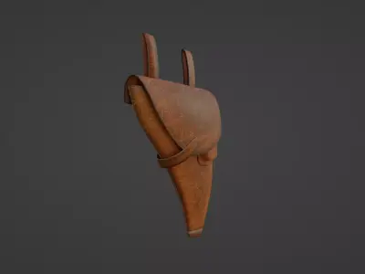 pistol bag holster Low-poly 3D model