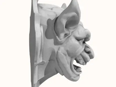 Gargoyle Head 3 3D model