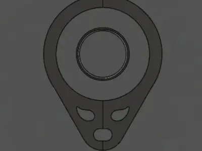 KeyToy part with hole in it 3D print model