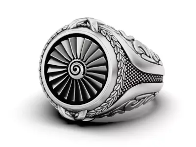 Men ring turbine 3D print model