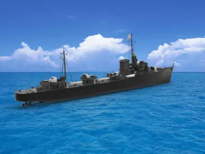 Soldati-class destroyer 3D model