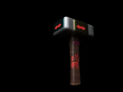 Hammer thor Low-poly 3D model purchase
