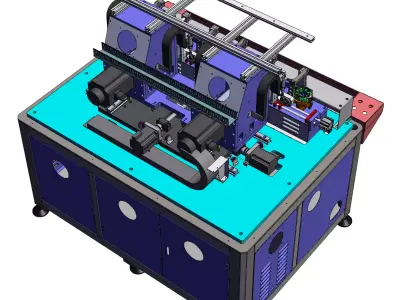 6-station winding machine 3D model
