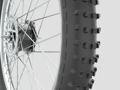 Bicycle Rear Wheel 3D model