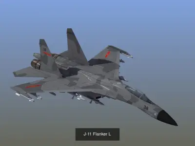 Chinese Air Force 3D Model Pack