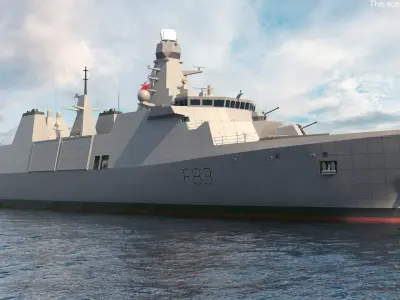 Frigate Type 31 Polish Navy 3D model