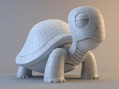 Cartoon Turtle 3D model purchase