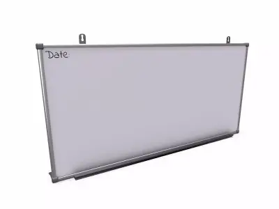 Whiteboard Low-poly PBR Free low-poly 3D model