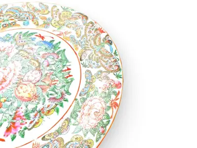 Antique Dinner Plate Low-poly 3D model