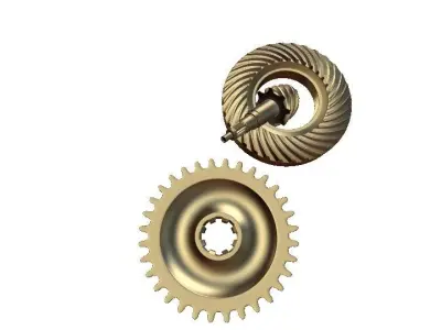 mechanical gears  3D model