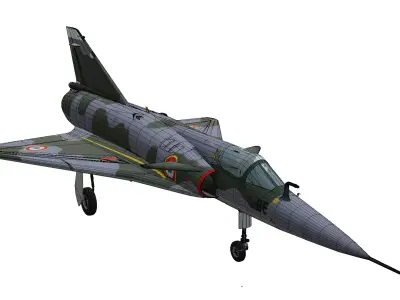 Dassault Mirage III NG Low-poly 3D model purchase