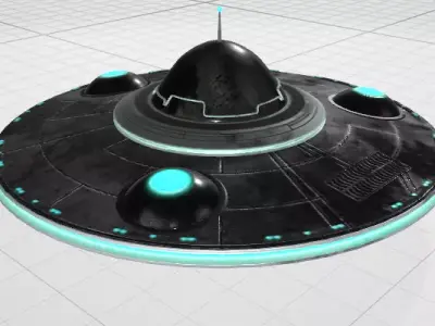 3D UFO spaceship 3D model
