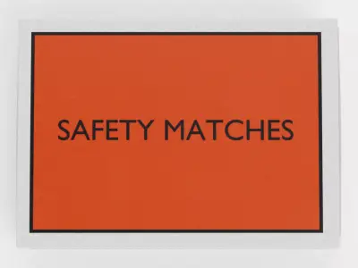 Matchbox V2 - Empty Slide-Out Box with Custom Cover Design 3D model