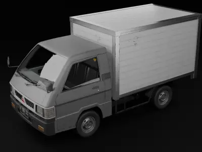 Mitsubishi L300 Mobil Box Low-poly 3D model