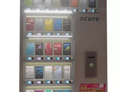 Cigarette Vending Machine  Low-poly 3D model