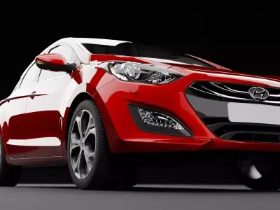 Hyundai i30 Metallic Red 3D model