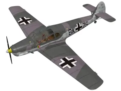 messerschmitt bf108 Taifun 3D model get