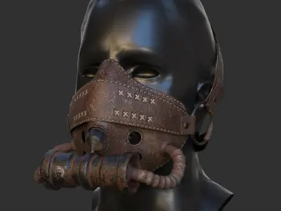 20 Mask Base Mesh - Vol 10 Low-poly 3D model