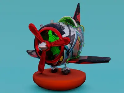 aircraft toy airplane 3D model