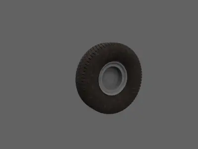 Car tire Free low-poly 3D model