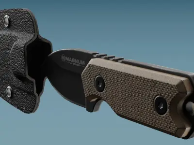 Neck Knife Boker Magnum Lil Friend Low-poly 3D model