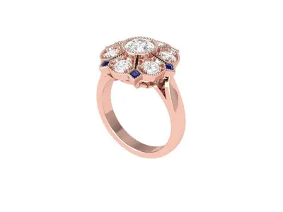 Wedding Ring 3D print model 99