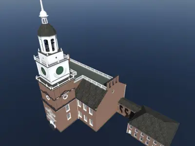 Independence Hall 3D model purchase