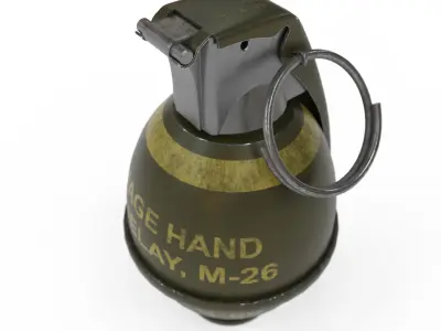 M26 grenade Low-poly 3D model purchase