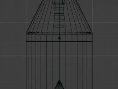 Simple Small Rocket Free 3D model
