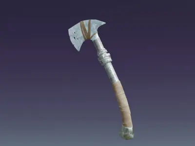 Ice Axe - Elemental Axe - Model 01 Low-poly 3D model