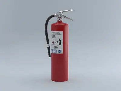 Fire Extinguisher Low-poly 3D model 57