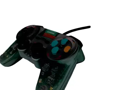 SciFi Translucent Wired Game Controller 3D model